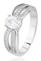 Bague en Zircon Hongqi avec Grappe de Pierres Scintillantes, Motif Paix, Tendance, Plaqué Or et Argent, Sertissage Clos, Unisexe, Anniversaire de Mariage