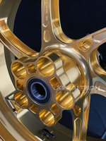 Roues de moto forgées à cinq branches en or anodisé personnalisées XINLAI, 17-18 pouces, jantes en alliage CNC légères pour Yamaha R1 R1M MT10