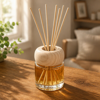 Couvercle de diffuseur d'aromathérapie en bois massif personnalisé, bouchon en bois pour bouteille d'huile parfumée personnalisée, accessoires écologiques pour la fragrance d'intérieur