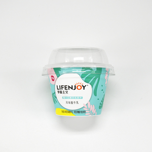 Custom design yogurt cup pp hard plastic yogurt cup with cereal disposable cups with lids
