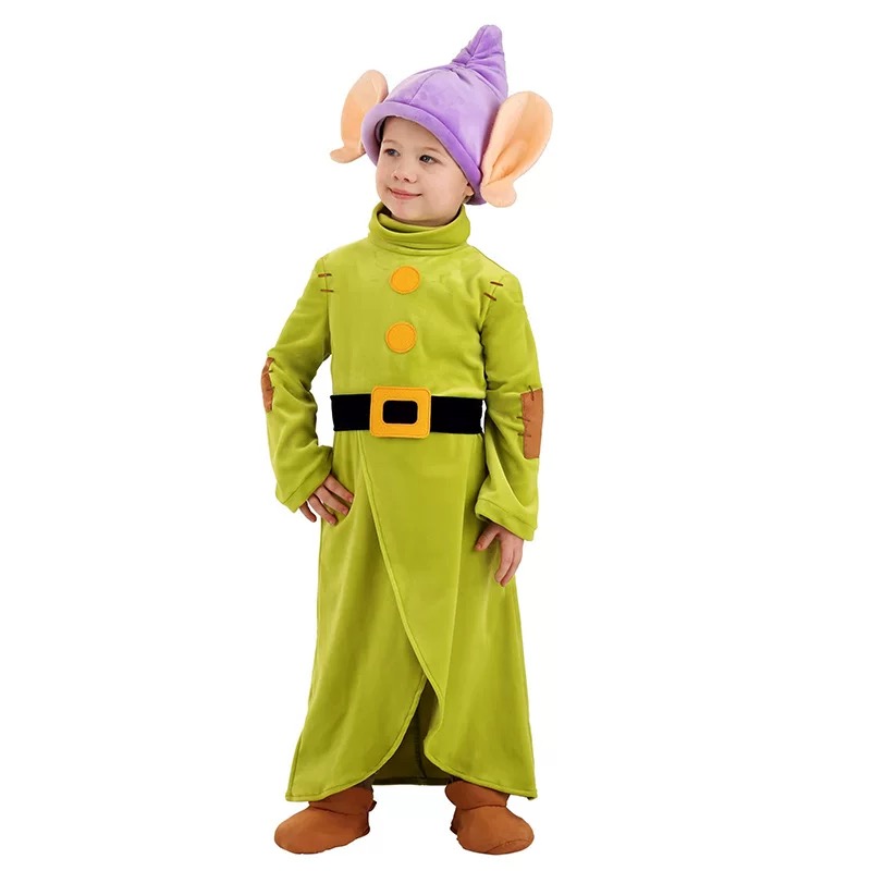 Disfraz De Enano De Cuento De Hadas Para Hombre – Traje Del Bosque Con Sombrero, Camiseta, Cinturón Y Pantalón, Talla S 46-48, 100% Poliéster