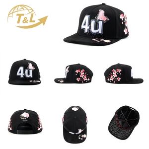 4UGEAR Custom Gorras 5 Panel 3D Bordado Logo Snapback Cap Hip Pop Flat Brim Snapback Sombreros para hombres Gorras de algodón Gorra - Product Image 2