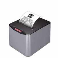 Imprimante thermique transfrontalière ZJ-8370 80 mm avec coupe-papier automatique pour usage en cuisine, interface USB