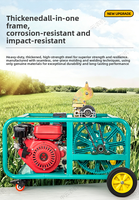 Control remoto inteligente de gasolina con arranque eléctrico digital y cabezal giratorio de alta presión 360° para agricultura