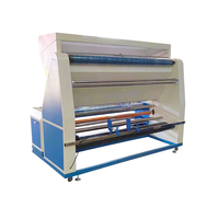 Vente directe d'usine HUWEI Machine d'inspection de tissu à alignement automatique des bords à double inverseur électrique 220V 400mm Max Fabric