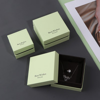 Boîte d'emballage de bijoux personnalisée, style tiroir, boîte rigide avec logo pour bracelets, boucles d'oreilles, colliers de pierres précieuses