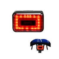Feu arrière de vélo à LED super lumineux avec détecteur de freinage et alerte radar |   35LM IP64 Étanche aux chocs 1000mAh Boîtier en aluminium 10 modes Portable