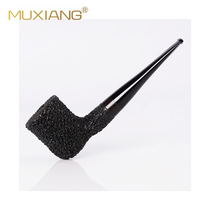 Muxiang Wooden Tobacco Pipe Bent Type Handcrafted Briar Wood Smoking Pipe With Acrylic Stem For Personal Gift - Product Image 5