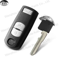 Coque de clé de voiture de remplacement en gros, 3 boutons, étui universel pour clé de voiture Mazda