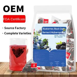 Té de Bienestar con Bayas de Goji Negras y Arándanos, 5g X 30 Bolsitas Individuales, para la Recuperación de la Piel Opaca y un Impulso Antioxidante - Product Image 1