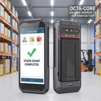 Escáner de Códigos de Barras Android 13, Terminal Portátil de 6GB 64GB, PDA de 5.5 Pulgadas con Intercambio en Caliente para Almacén WMS