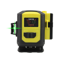 SINCON SG-7TR 3D faisceau vert rotatif niveau Laser automatique à nivellement automatique Laser 3D 12 lignes pour l'alimentation de la batterie au Lithium de Construction