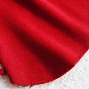 Tongxingyuan Girls Red Wool Vest Solid Color Thickening Autumn Winter Traditional Chinese Style Children's Outfit - Product Image 3