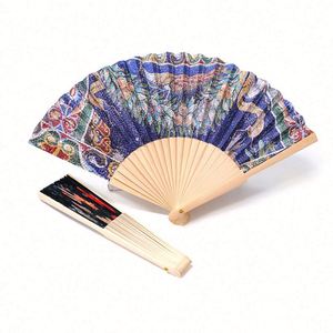 Decoración para Bodas al por Mayor, Abanico de Mano de Bambú con Diseño Personalizado de Alta Calidad, Impresión por Sublimación en Papel - Product Image 2