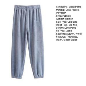Autumn Winter <strong>Women</strong> Underwear Pants High Waist <strong>Thermal</strong> Warm <strong>Trousers</strong> <strong>Women</strong> Home Casual Velvet <strong>Trousers</strong> - Product Image 5