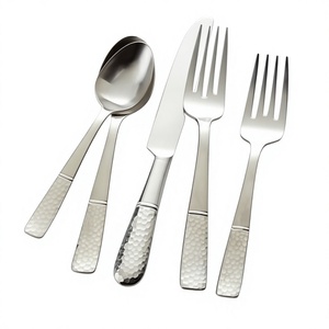 Juego de cubiertos de acero inoxidable para restaurante, suministros para eventos, personalizables y libres de BPA, juegos de cubiertos para mesa de comedor, gran venta. - Product Image 1