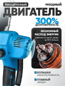 Máy cưa xích điện mini F.EASY.D, máy cưa xích cầm tay sạc lại bằng pin Lithium, dùng cho việc chặt cây, làm vườn - Product Image 5