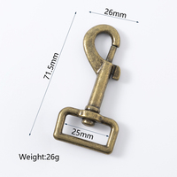Mousqueton pivotant en alliage de zinc à rotation 360° pour sac, ceinture, laisse de chien et accessoires