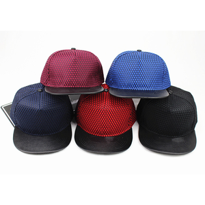 Casquette de baseball personnalisée OEM en gros, 6-7 panneaux, visière plate, fermeture à boucle en cuivre doré, 100% coton, respirante et imperméable - Product Image 2