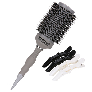 Brosse ronde en céramique thermique nano et technologie ionique avec poils de sanglier pour le brushing, le coiffage, le bouclage - Dia : 53 mm - Product Image 1