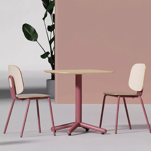 Nhà Máy Tối Giản Đồ Nội Thất Hiện Đại Đơn Giản Ghế Ăn Nhà Hàng Bắc Âu Cafe Không Tay Kim Loại Chân Ghế Ăn - Product Image 1