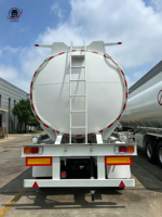 Ventes chaudes : Semi-remorque citerne mobile à 3 essieux de 45 000 litres pour huile et carburant, fabriquée en Chine, avec norme d'émission Euro-2