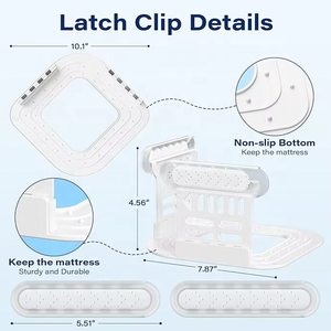 Support de drap de lit multifonctionnel, pinces antidérapantes, maintien solide, ajustement universel pour les coins du matelas, durable, facile à installer - Product Image 3