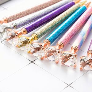 Diamond Sparkle <b>Pen</b>: Elegant Metal Ballpoint with Glitter & Custom Logo for Promotional Gifts - Product Image 2