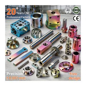 Service de fraisage CNC sur mesure pour pièces métalliques en acier inoxydable, aluminium, acier, laiton, usinage, tournage, électroérosion à fil, perçage, usine OEM - Product Image 1