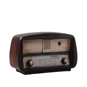 Nordic vintage Resin crafts old radio nostalgic style bar furnishings office home decorations