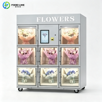 Máquina Expendedora de Flores para Exteriores con Pantalla Táctil, Autoservicio Automático, Ramo de Flores Frescas