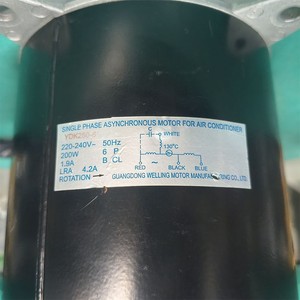 มอเตอร์เฟสเดียว YDK250-6 220V 200W 50Hz สำหรับเครื่องปรับอากาศภายนอกอาคาร มอเตอร์พัดลมแบบลวดทองแดง - Product Image 1