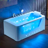 Baignoire de luxe Jacuzzeer Spa Baignoire avec Tv Cascade Baignoire pour Salle de Bain Spa Baignoires Spray Jet air Bubble Bath