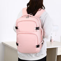 Sac à dos décontracté et élégant pour étudiant, grande capacité, multicolore, résistant à l'usure, idéal pour les voyages et l'ordinateur portable