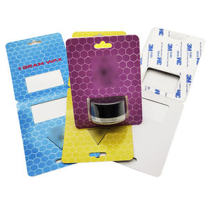 Custom Design Premium Clear Plastic Clamshell Blister Packaging Child Proof for Concentrate Jar