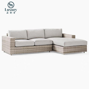 Set Divano <span class=keywords><strong>da</strong></span> Esterno in Rattan PE per Villa, Fattoria, Sala <span class=keywords><strong>da</strong></span> Pranzo Moderna, Patio, con Struttura Regolabile e Cuscini, Arredamento per <span class=keywords><strong>Giardino</strong></span> e Soggiorno - Product Image 4