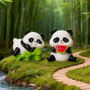 Figuras <span class=keywords><strong>de</strong></span> Panda <span class=keywords><strong>de</strong></span> Resina Miniatura Surtidas al por Mayor, Coloridas y que Brillan en la Oscuridad, para Jardín <span class=keywords><strong>de</strong></span> Hadas, Micropaisaje y Decoración del Hogar - Product Image 6