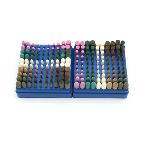 100 pièces assorties pointe montée meule tête roue caoutchouc cuir pointes de polissage ajustement <span class=keywords><strong>Dremel</strong></span> meuleuse électrique outil rotatif - Product Image 4