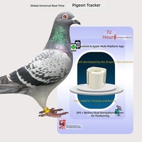 GPS pour oiseaux ultra léger 5,4 g, compétition professionnelle, longue durée de vie de la batterie, double positionnement, suivi en temps réel, localisateur de bague de patte pour animaux de compagnie avec précision de 2 cm