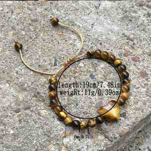 Natural Stone <b>Bracelet</b> Colorful Glass Beaded Inner Strength Professional Custom Logo Adjustable Sizing - Product Image 1