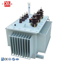Transformateur de distribution immergé dans l'huile haute tension 35 kV 2500 kVA, bobinage en cuivre, refroidissement ONAN, équipement électrique extérieur
