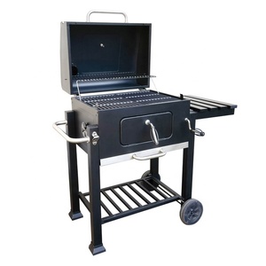 Komenjoy ngoài trời hút thuốc ống khói than nướng BBQ Xe đẩy nướng thịt nướng nhà vườn Patio sân sau bếp than - Product Image 6