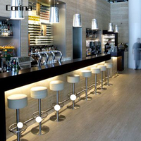 Comptoir de bar moderne en marbre 20 ans de garantie Restaurant Night Club Furniture Led Bar Counter Table