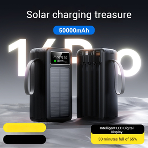 Commercio all'ingrosso 100000mAh banca di energia solare con la torcia elettrica e cavi 10W potenza di uscita per i telefoni cellulari all'aperto <span class=keywords><strong>campeggio</strong></span> - Product Image 5