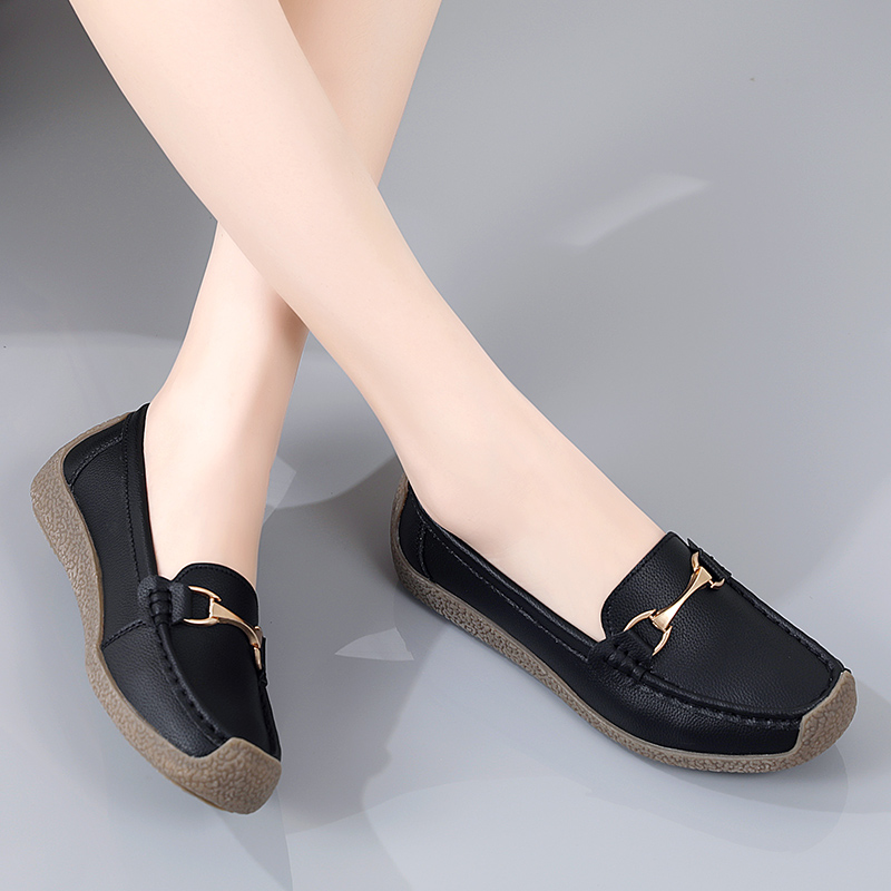 Old Lady Flat Shoes 2025 New Style Slip-On Comfort