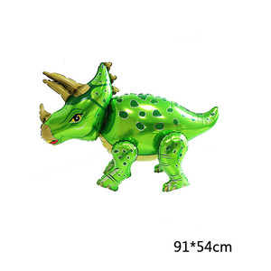 LEMON-Globo <span class=keywords><strong>De</strong></span> Dinosaurio 4D Walking, globos <span class=keywords><strong>De</strong></span> aluminio con helio, Animal, tiranosauru, Mundo Jurásico - Product Image 4
