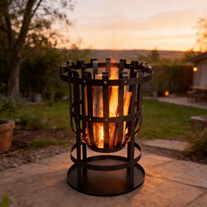 Rauchfreier Tragbarer Holzgrill Feuerstelle Verchromtes Grillrost für Outdoor-Unterhaltung Garten Essen Camping <span class=keywords><strong>KEYO</strong></span> - Product Image 3