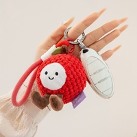 Pendentif en peluche en coton PP polyester, figurine de fruits mignons simulés (Pomme, Banane), décoration de bureau, cadeau de Noël