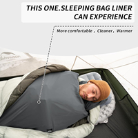 Doublure de sac de couchage ultralégère OEM d'usine, sac de couchage adulte lavable, drap de voyage d'été