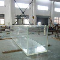 Aquariums en acrylique lucite solide de 60mm 70mm en forme personnalisée Plastique écologique super épais pour expositions